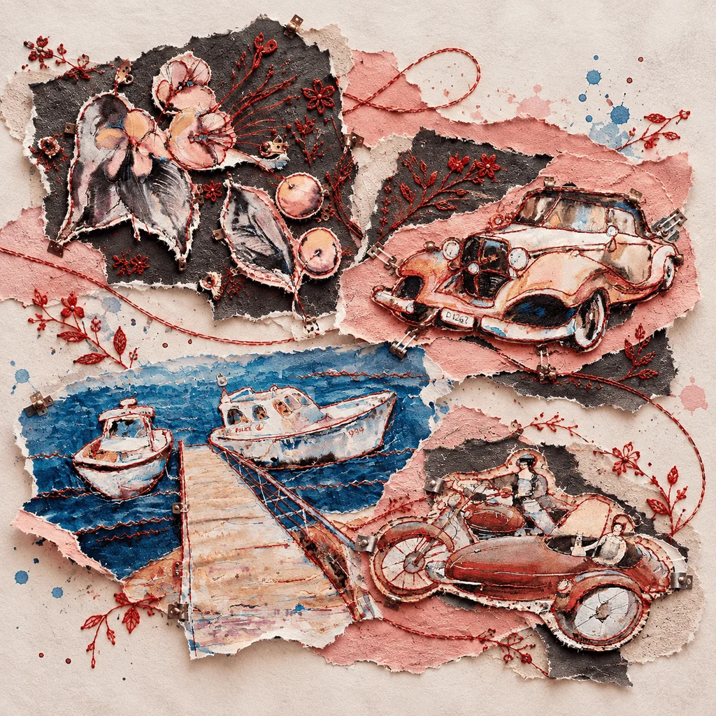 Echoes in Collage - Art Prints — collection by Olga Sova