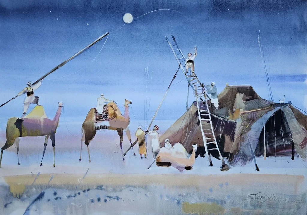 Desert Watercolor Surrealism — collection by Olga Sova