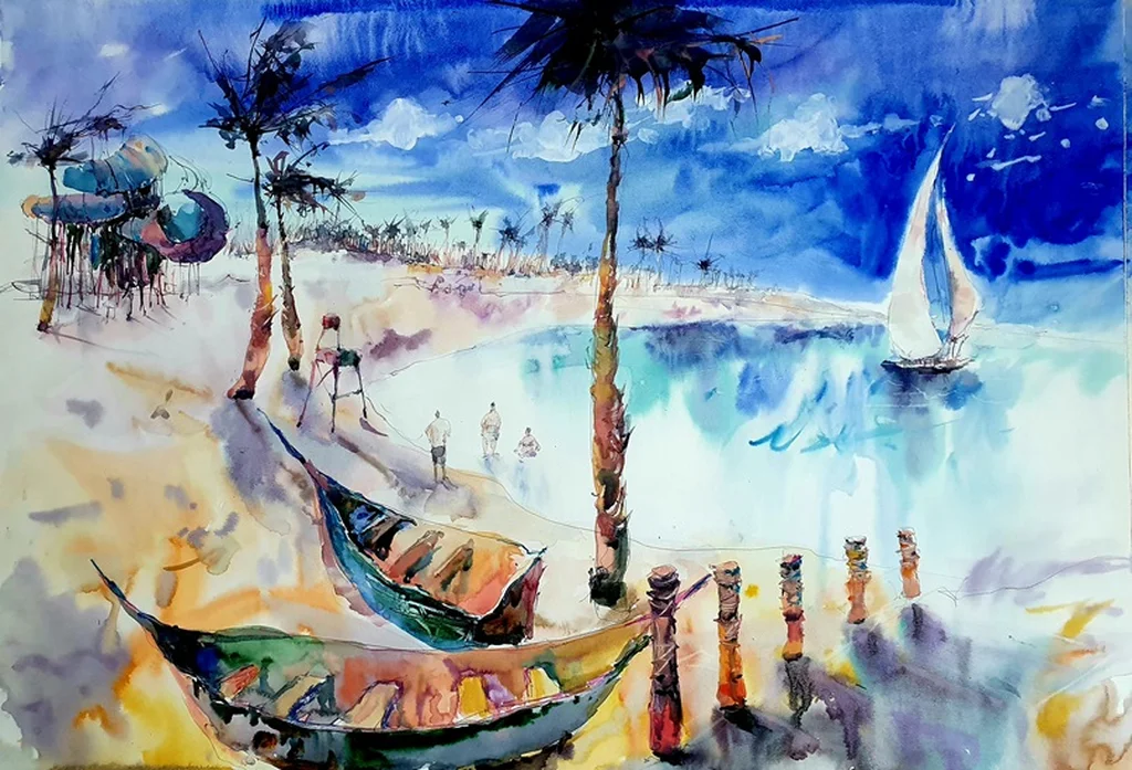 La Mer Beach by Olga Sova