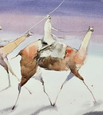 The Birth of Camel Racing by Olga Sova — view 2